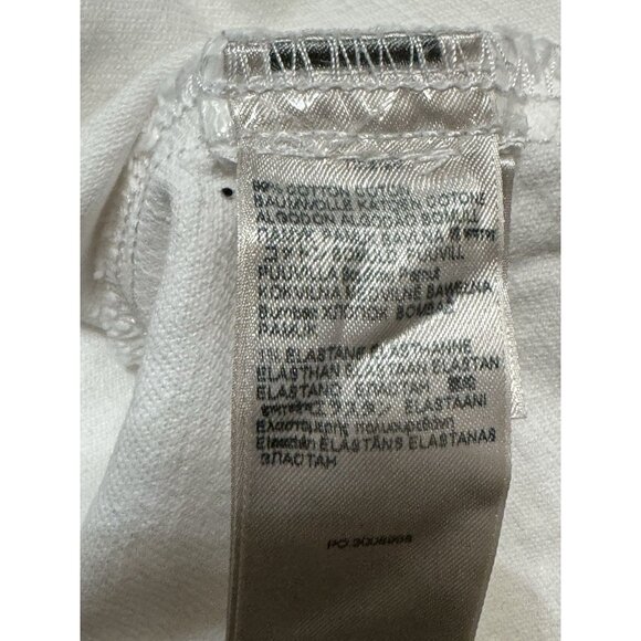 7 For All Mankind Sz XL Dress Denim Sleeveless Flounced Mini White New - Picture 7 of 11